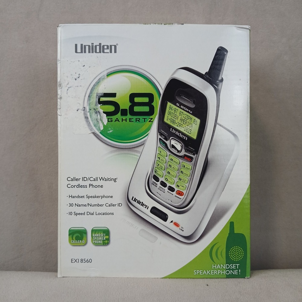 Uniden EXI8560 5.8 GHz Single Line Cordless Phone